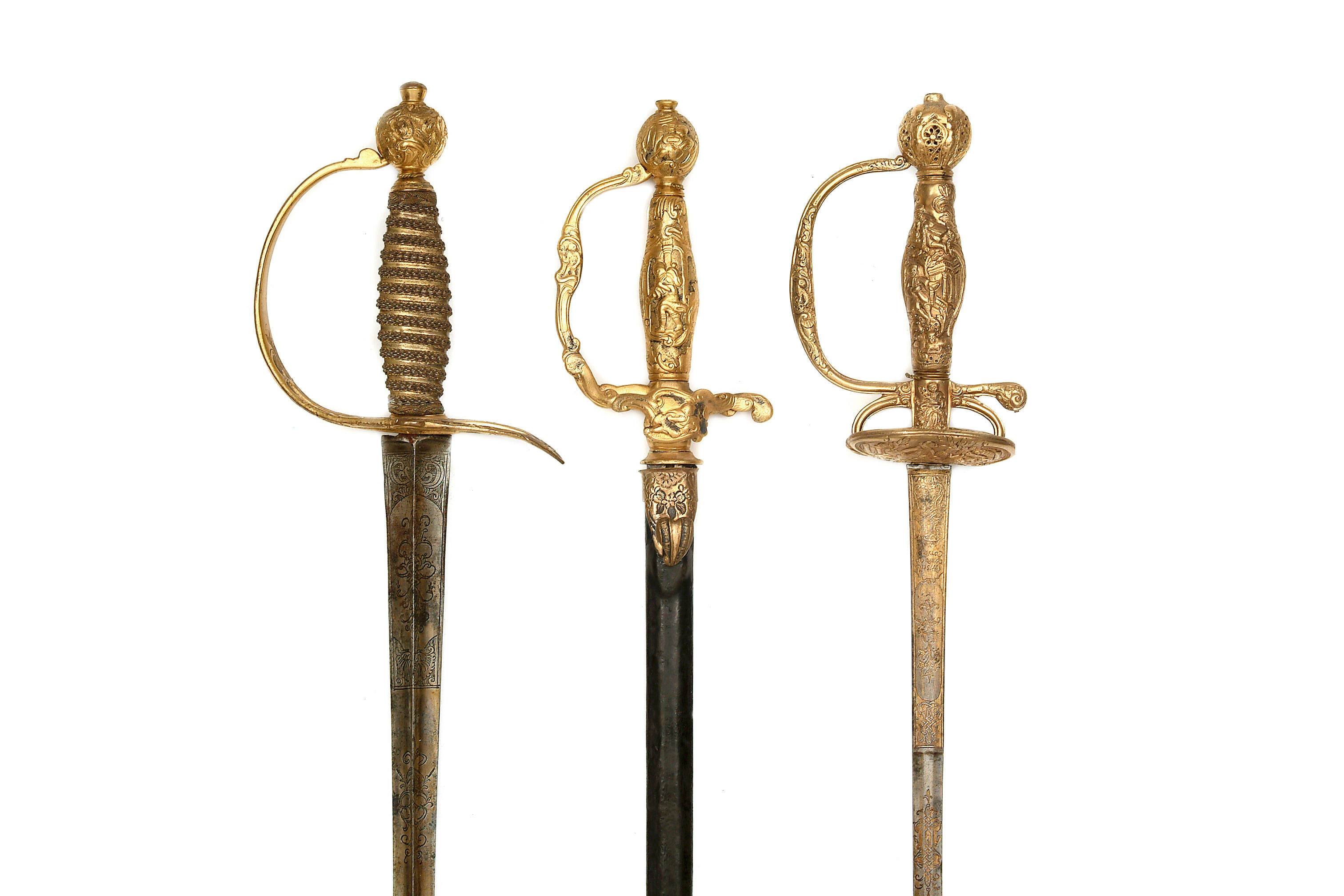 A gilt-copper hilted steel sword from the armoury of Tipu Sultan ...