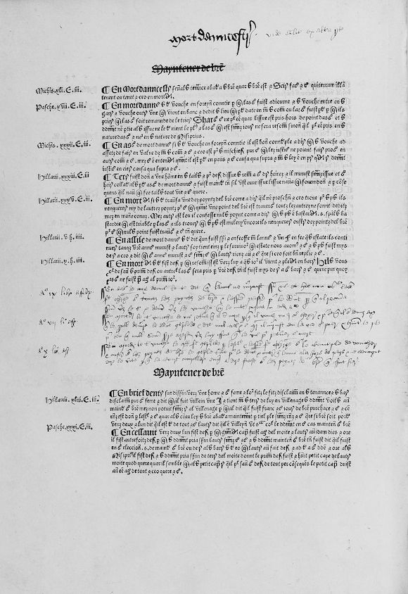Bonhams : [STATHAM (NICHOLAS)] Abridgement of Laws of Norman-French