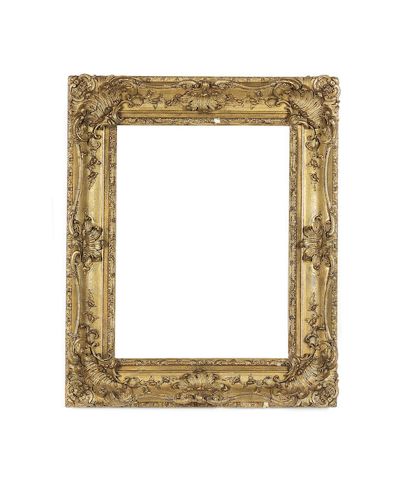 Bonhams : An English 19th Century gilded composition frame,