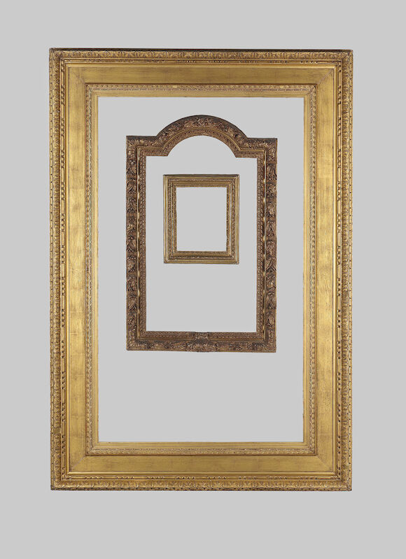 Bonhams : An English late 19th Century gilded oak and composition Watts ...