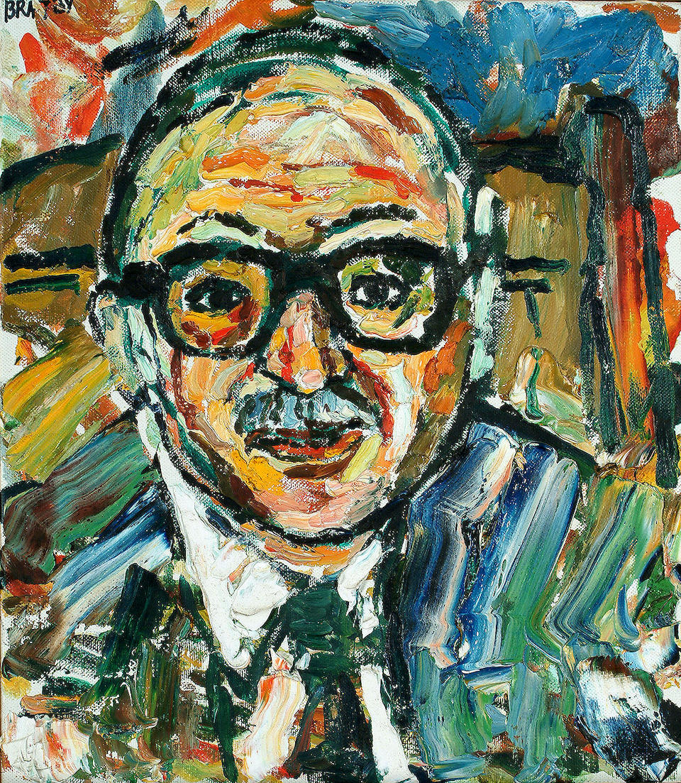 Bonhams : John Bratby (British, 1928-1992) Portrait of Sir Mark Henia ...