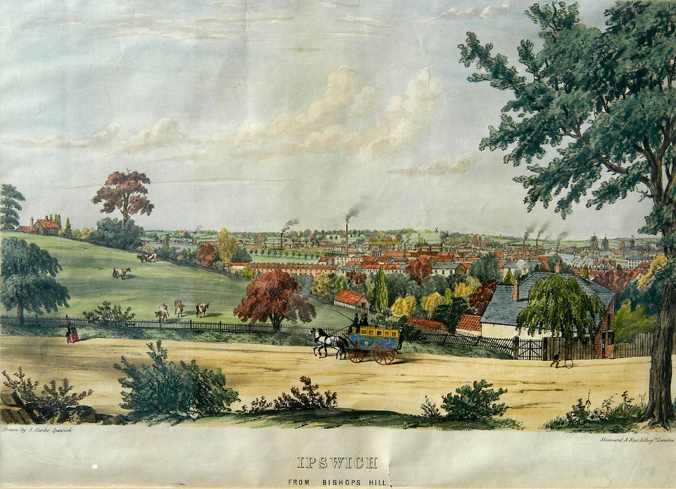 Bonhams Stannard and Rae after S. Clarke (19th century) Ipswich from