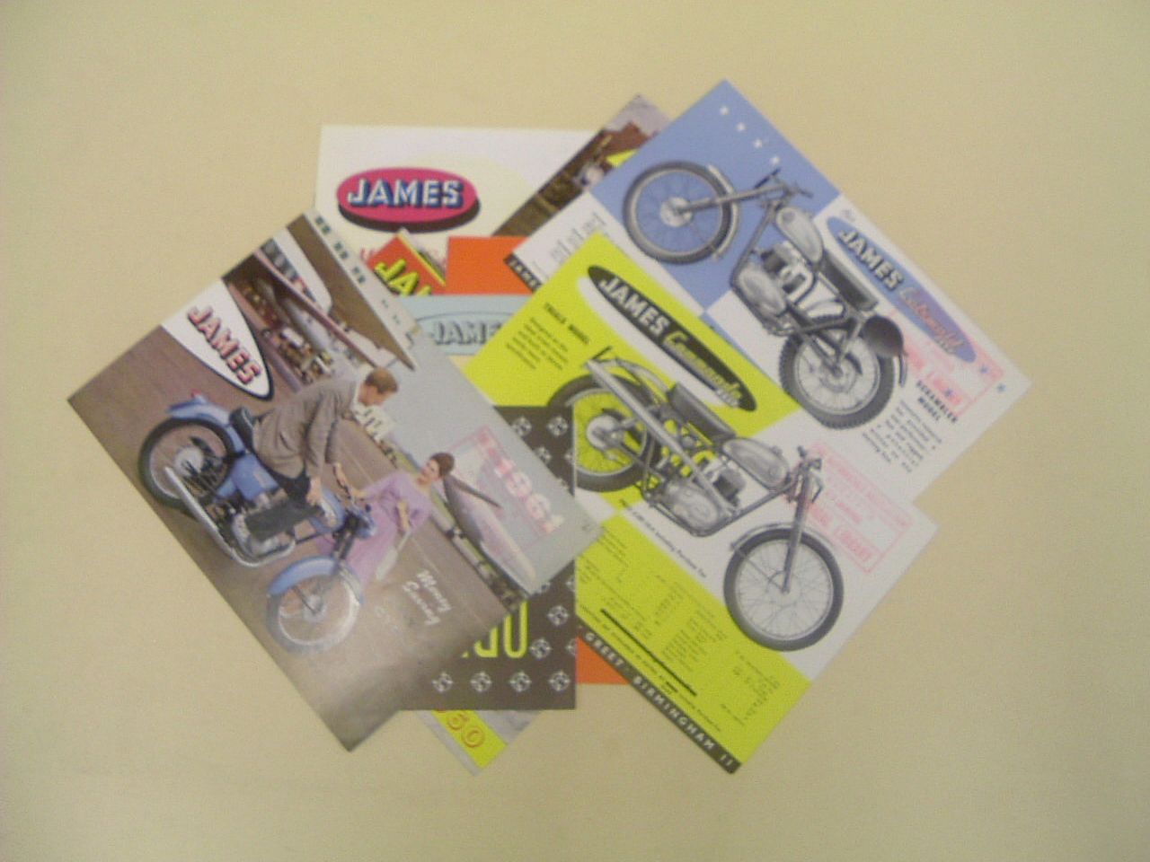 James brochures and leaflets,