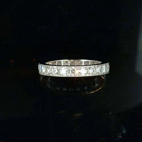A diamond eternity ring