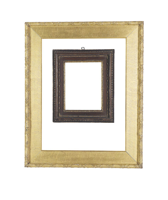 Bonhams : An English late 19th Century gilded oak and composition frame,
