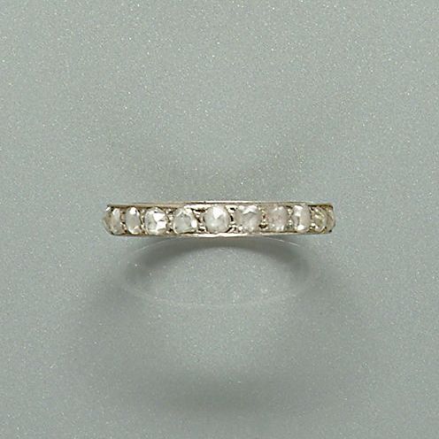 A diamond eternity ring