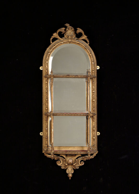 Bonhams : A set of late 19th century gilt composition mirrored backed ...