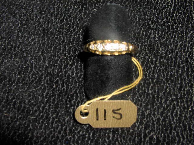 A Victorian diamond five-stone ring,