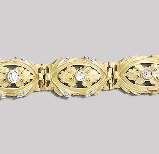 A diamond-set bracelet