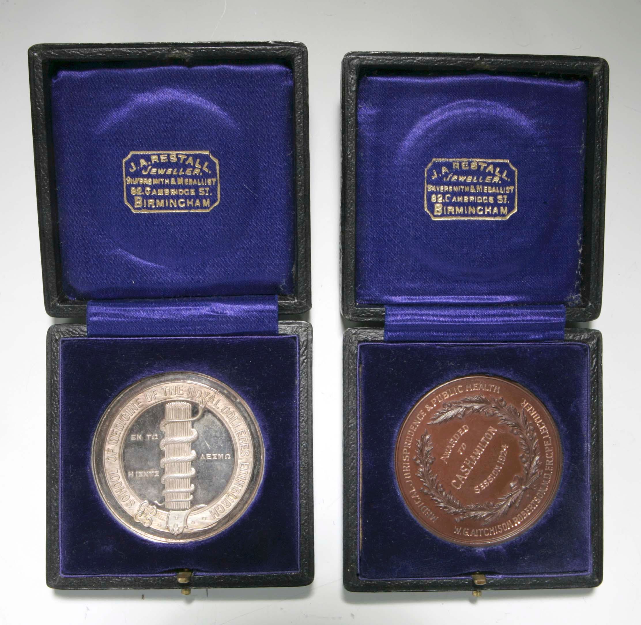 Two medals,