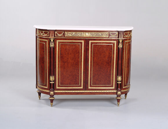 Bonhams : A French late 19th/early 20th century mahogany and gilt metal ...