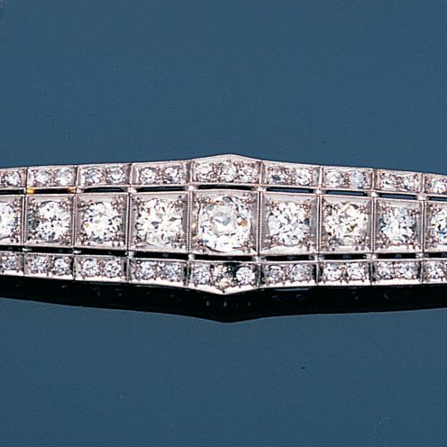 A diamond bracelet,
