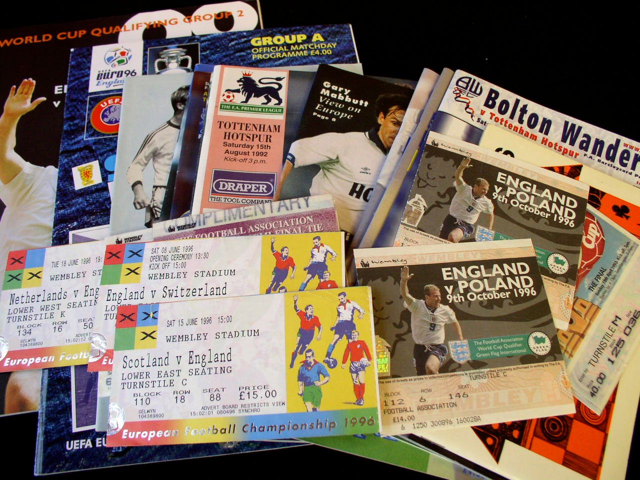 Tickets and programmes,
