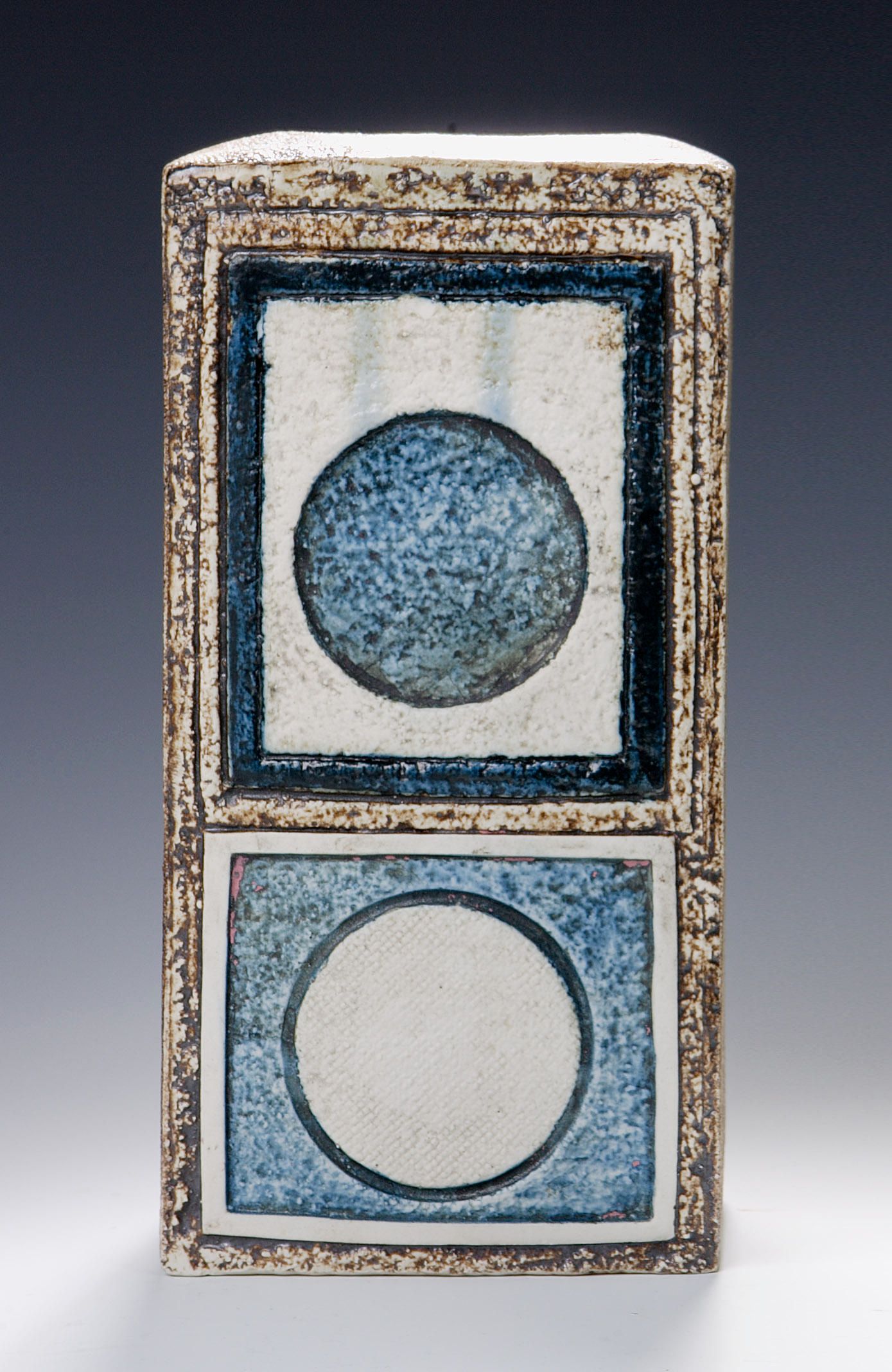 Troika, A rectangular vase by Alison Brigden