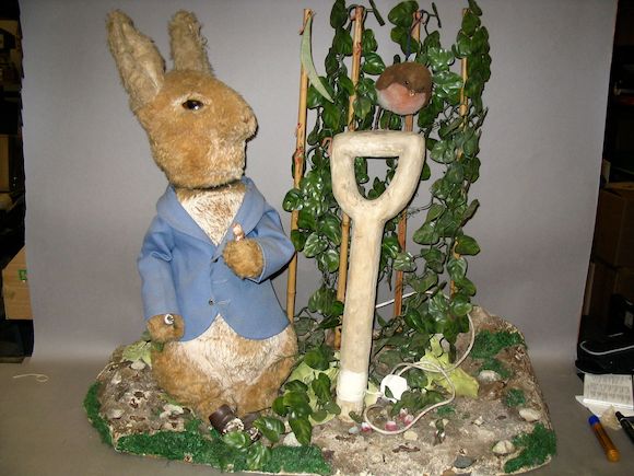 Bonhams : Peter Rabbit automaton shop display, 1960's