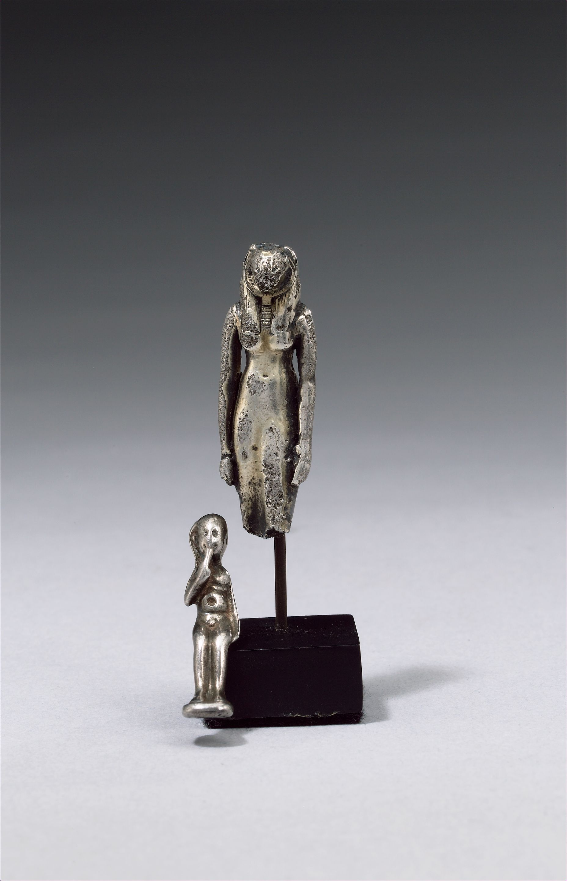 Two Egyptian silver amulets 2