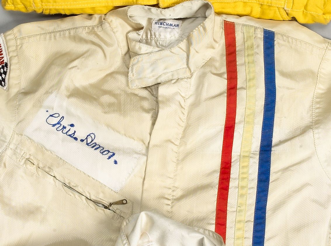 Bonhams Cars : A pair of Chris Amon's race overalls,