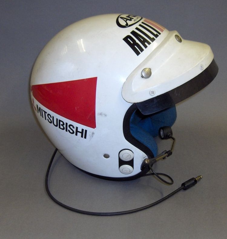 Bonhams Cars : A good Ralliart Mitsubishi Team helmet by Arai,