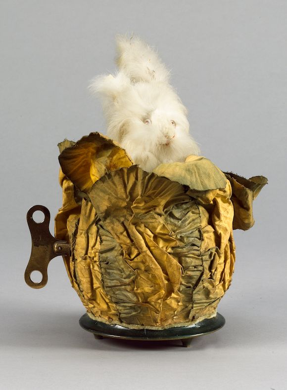 Bonhams : Roullet & Decamps rabbit in lettuce automaton, French circa 1915