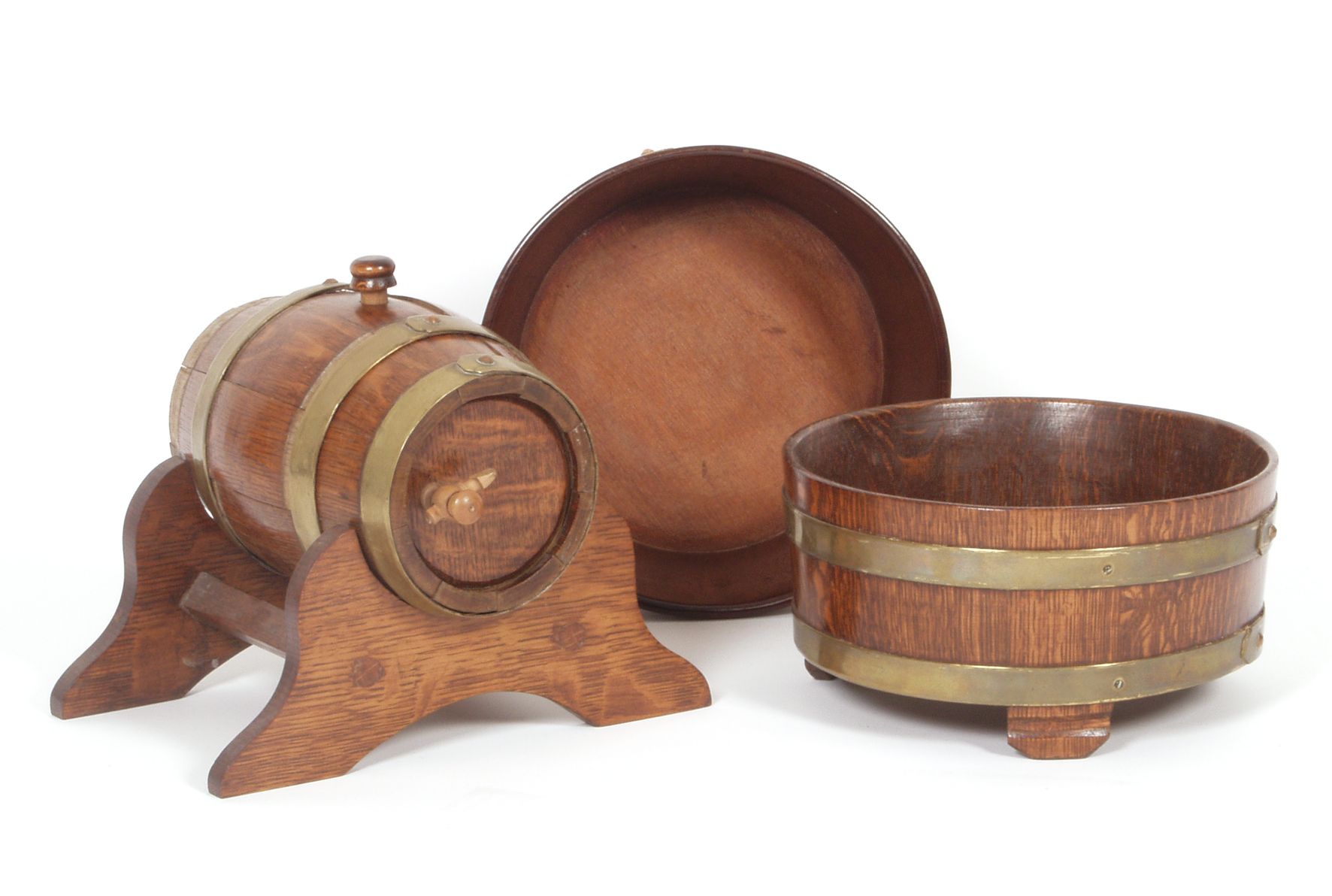 20th century oak rum tot barrel stand auctions & price archive