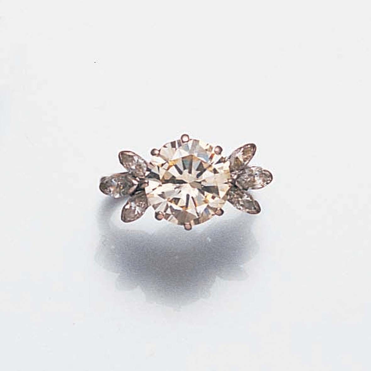 A diamond single-stone ring