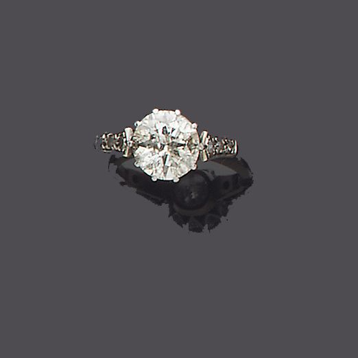 A diamond single-stone ring