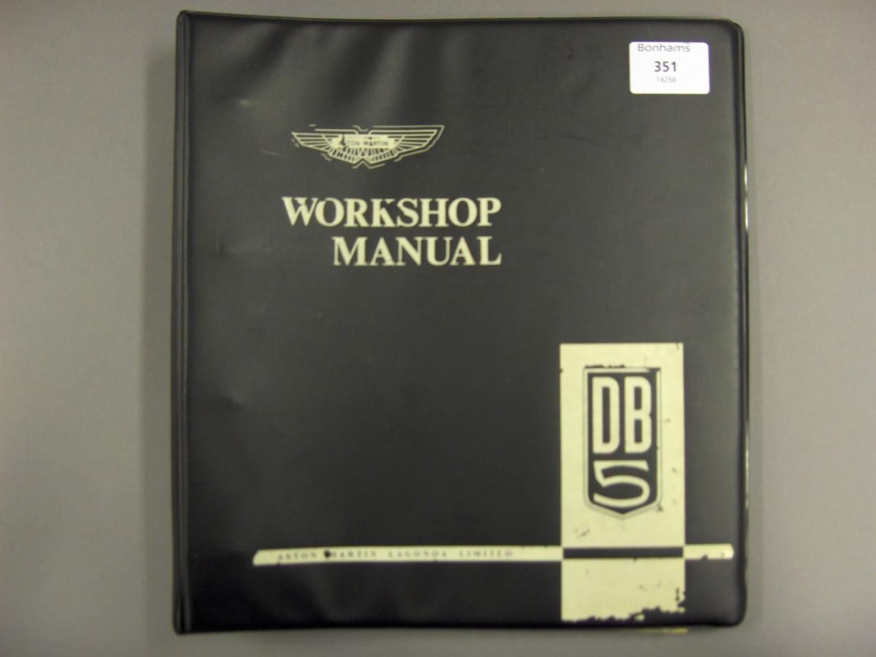 Bonhams Cars : An Aston Martin DB5 workshop manual,