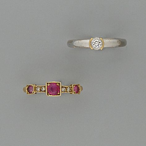 A diamond single-stone ring (2)