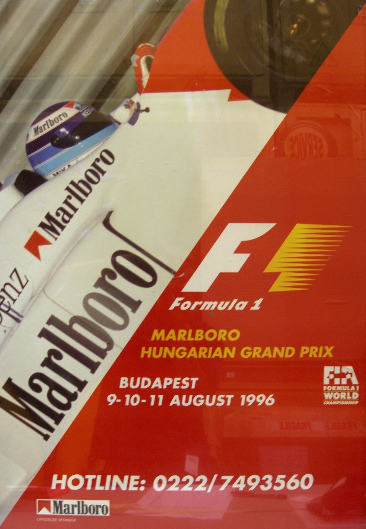 Bonhams Cars A 1996 Hungarian Grand prix poster,