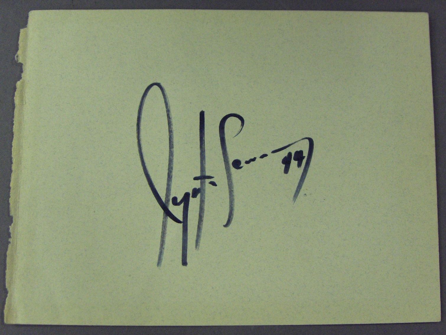 Bonhams Cars : An Ayrton Senna signature, dated 1994,