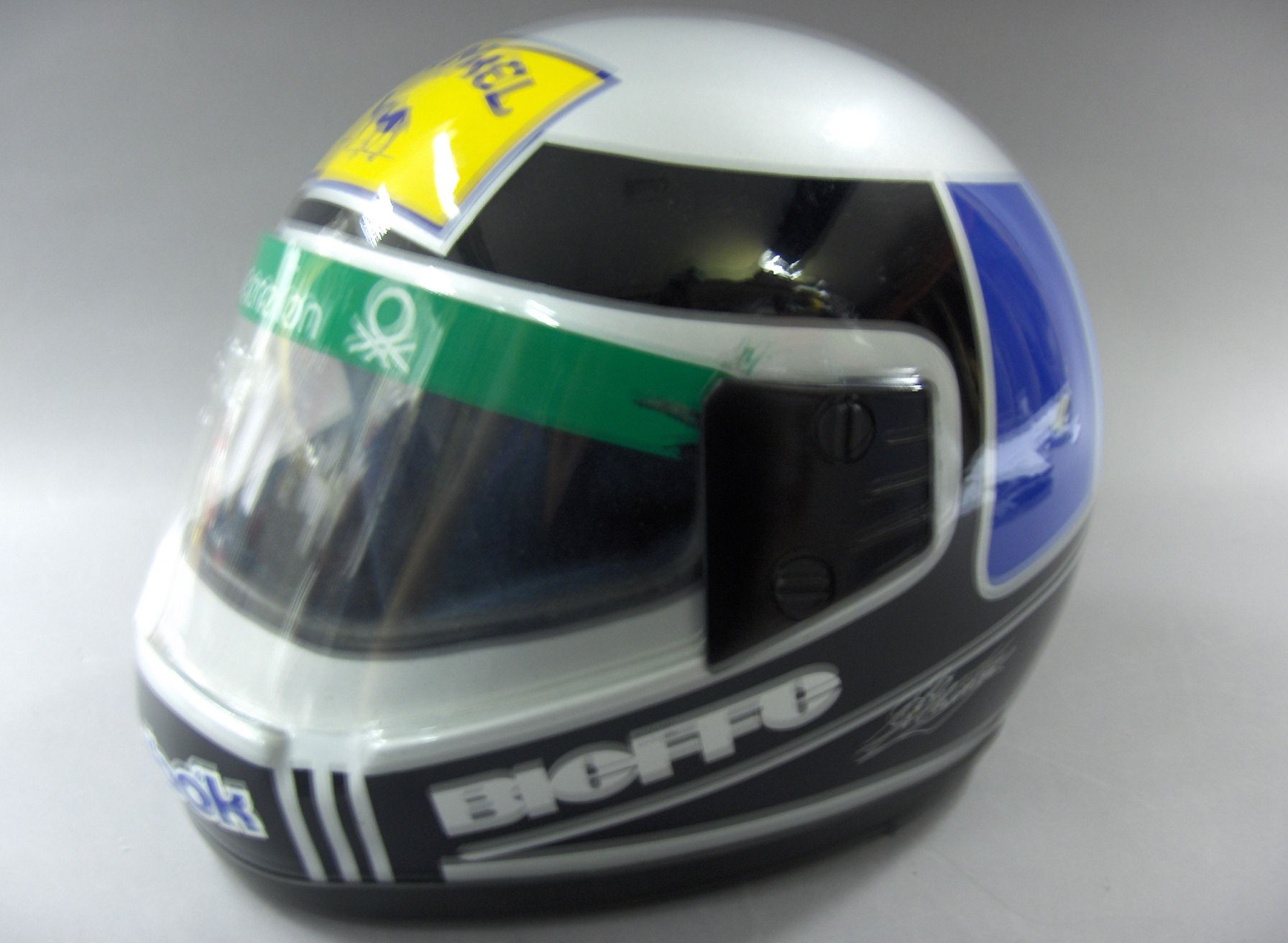Casque Intégral Bieffe Aero Concept Porté Par Alex Caffi, F1 2002, Italie