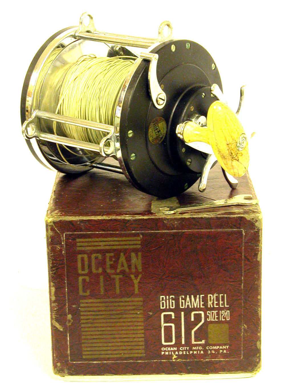 An Ocean City 612 Big Game reel size 12/0 - auctions & price archive