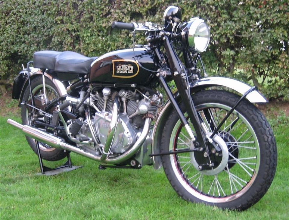 Bonhams : 1947 Vincent HRD 998cc Rapide Series B Frame no. R2257 Engine ...