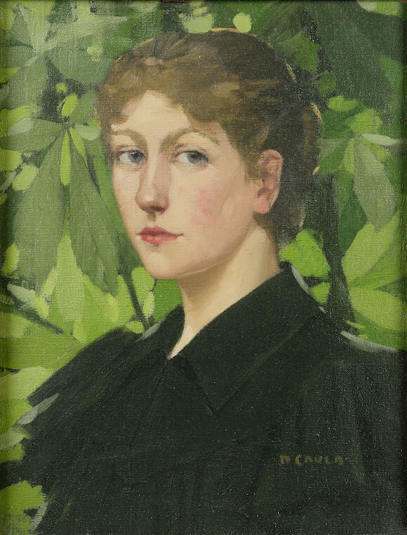Bonhams : David Gauld RSA (1865-1936) 'The gardener's daughter'