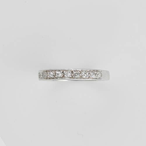 A diamond half eternity ring