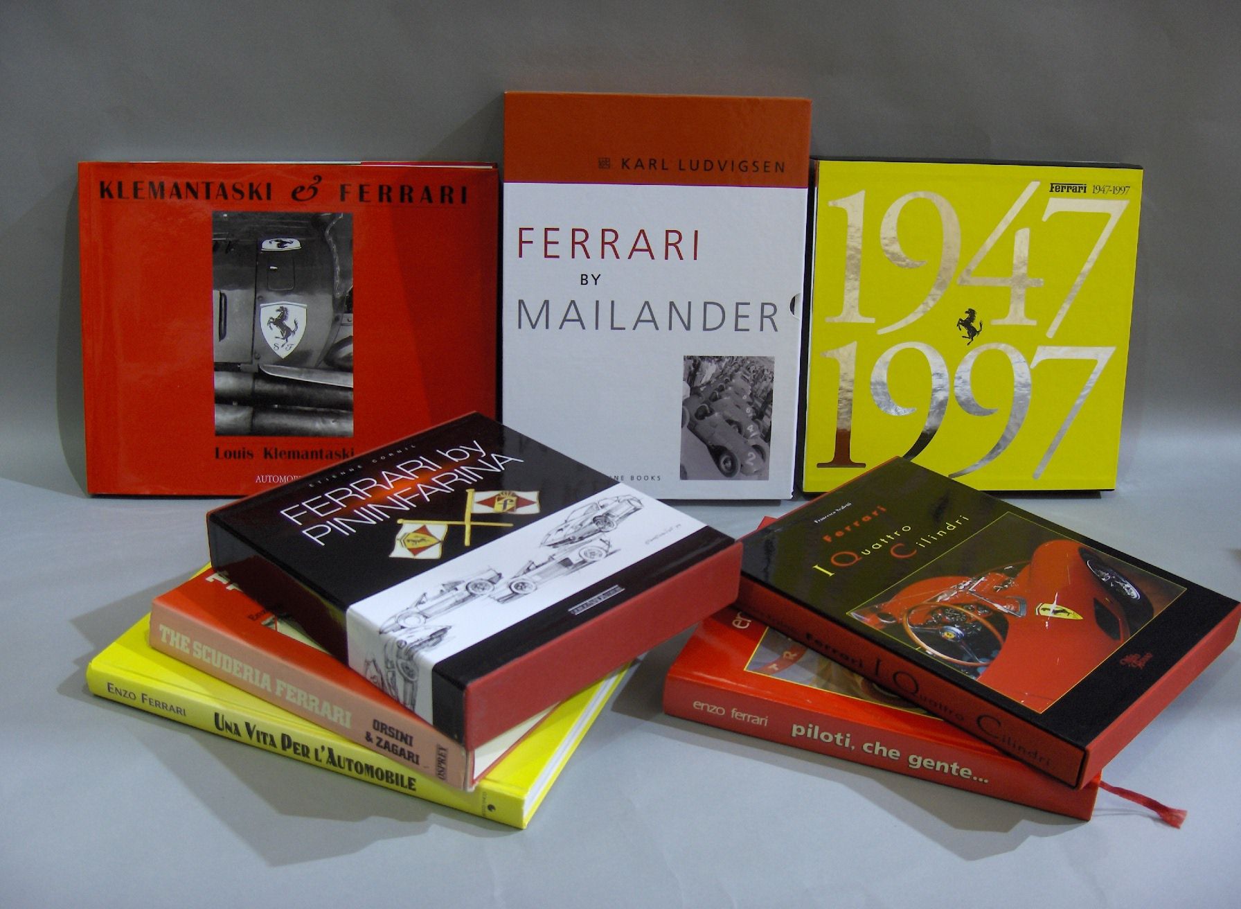 Bonhams Cars : A good lot of Ferrari books,