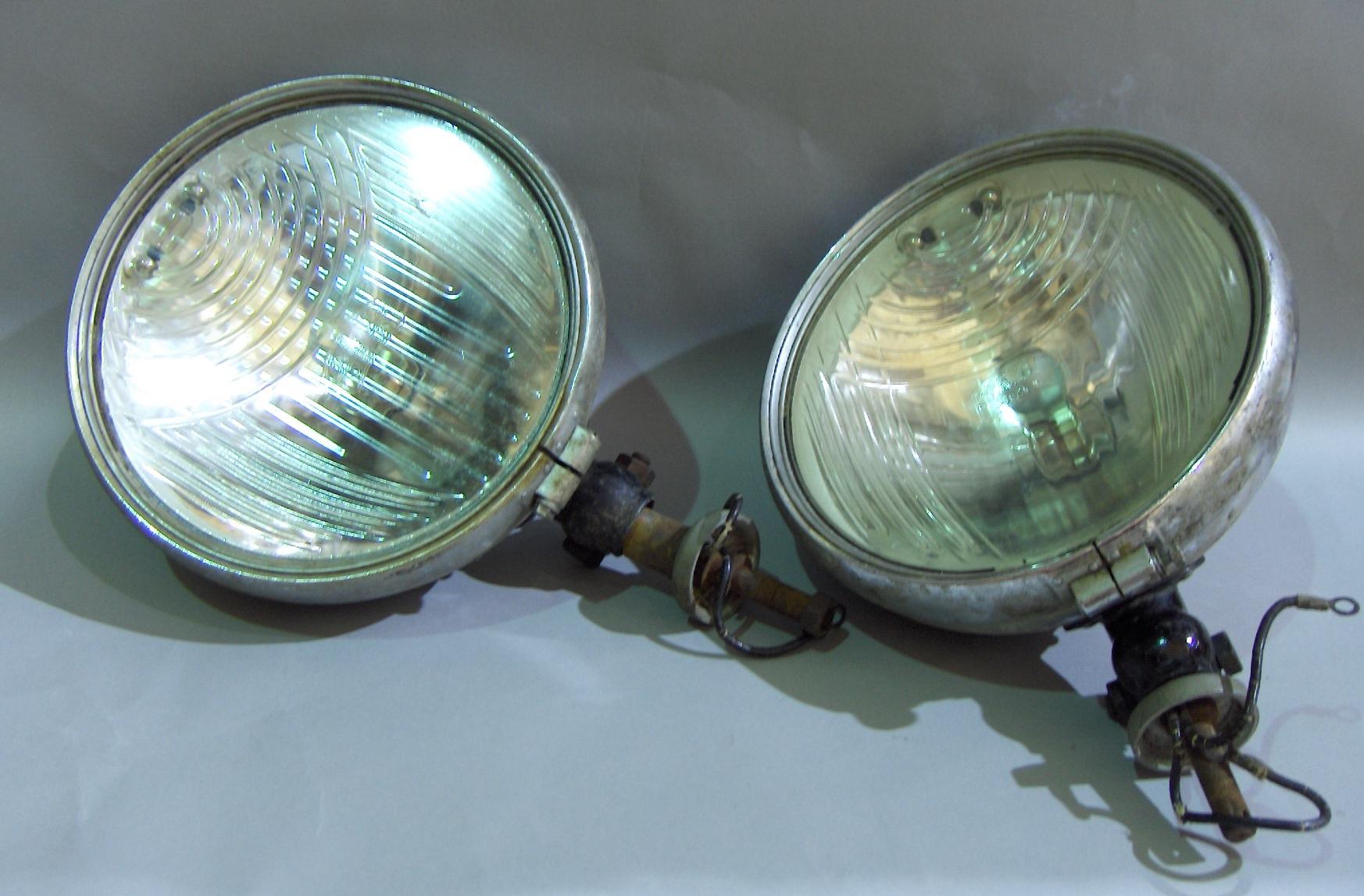 Bonhams Cars A large pair of Carl Zeiss headlamps,