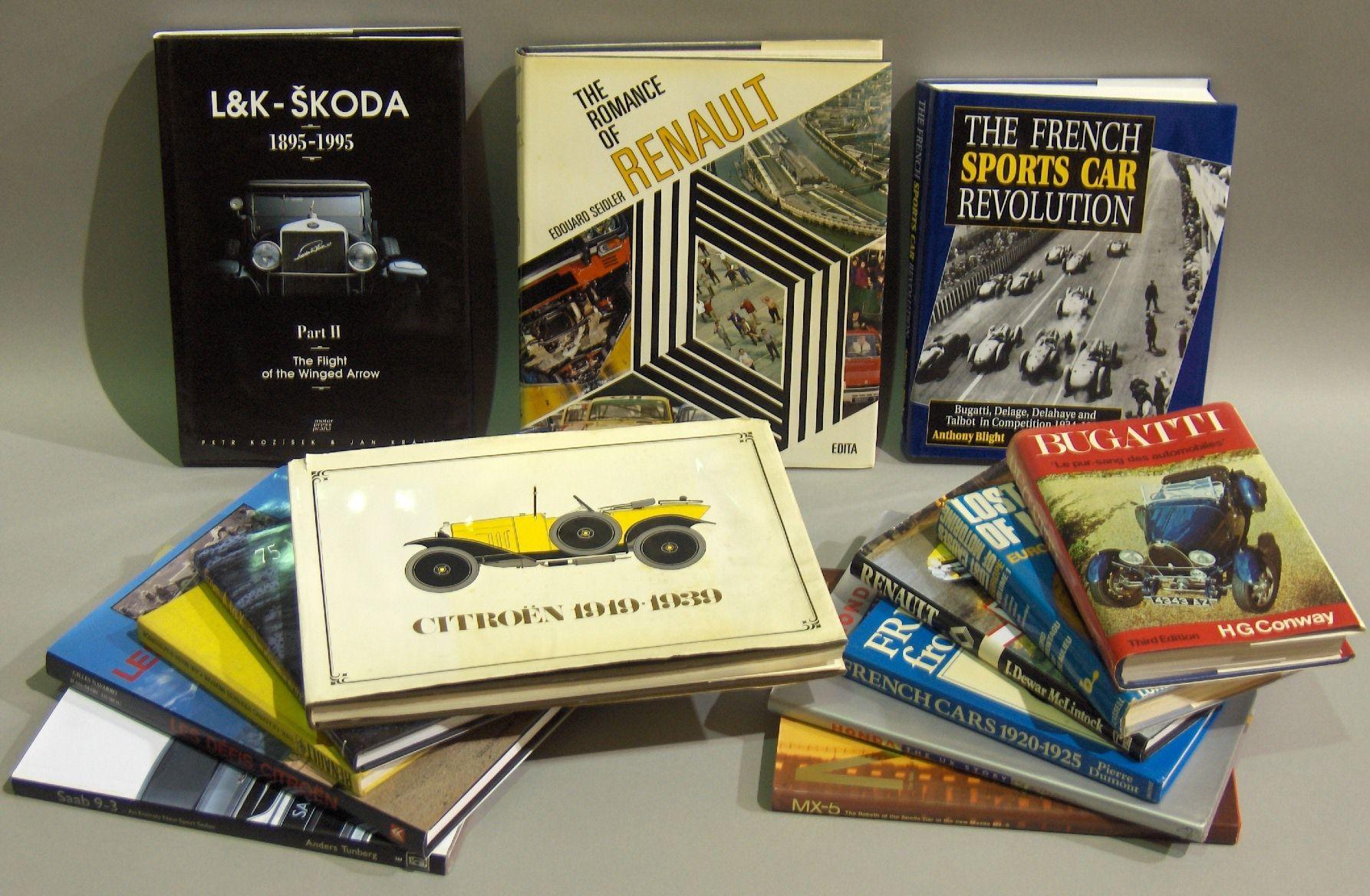 Bonhams Cars : A selection of books relating to French car manufacturers,