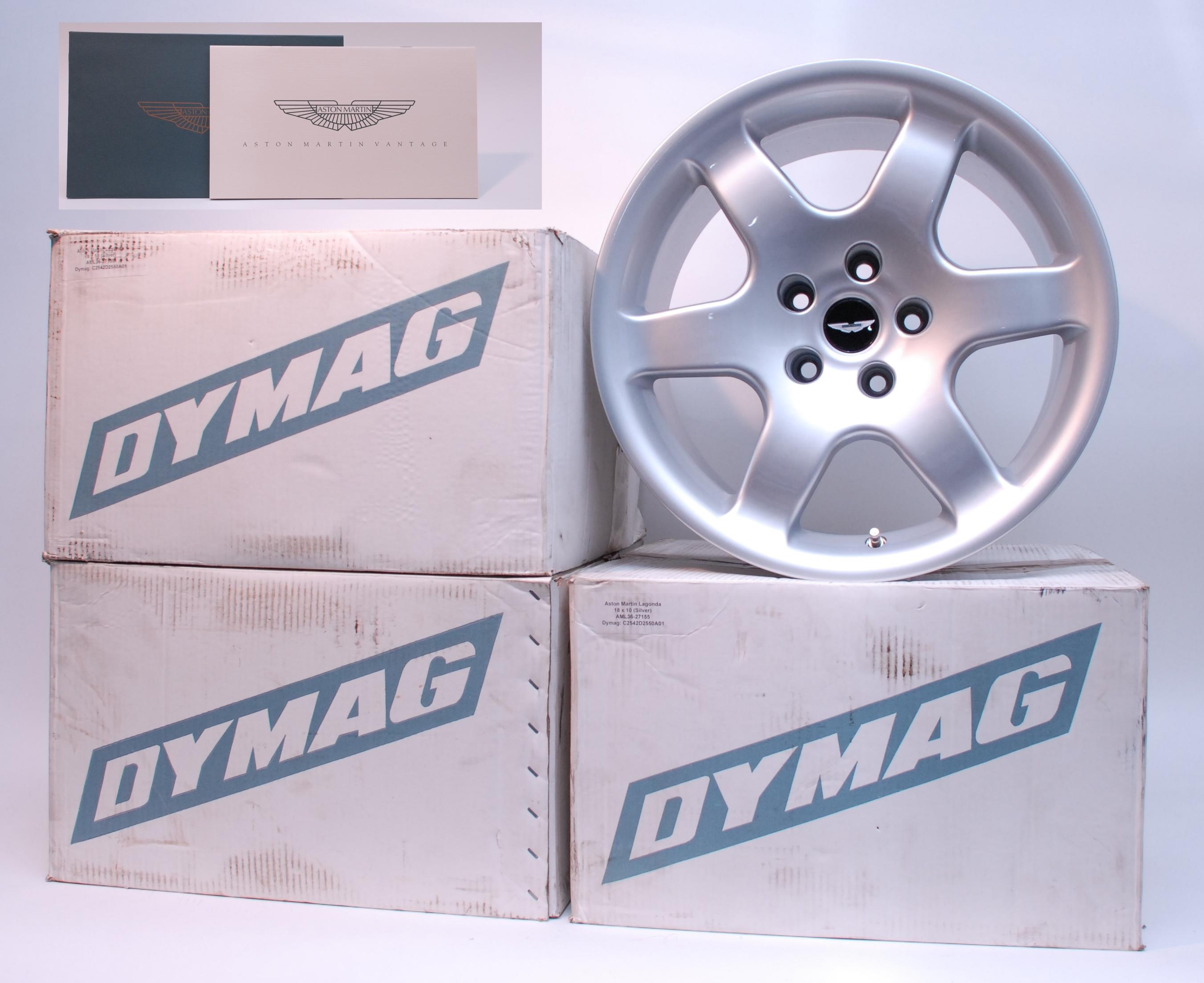 Bonhams Cars Set of 4 new boxed 1999 DYMAG Virage Vantage wheels,