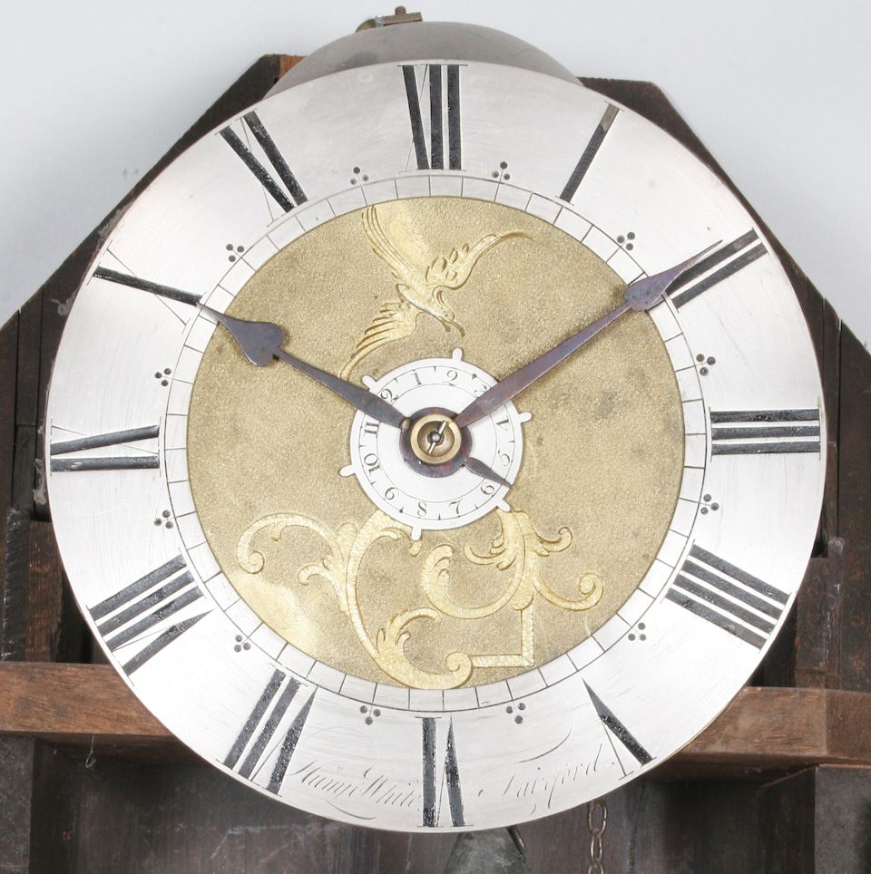 Bonhams A late 18th/early 19th century wall hanging alarm clock
