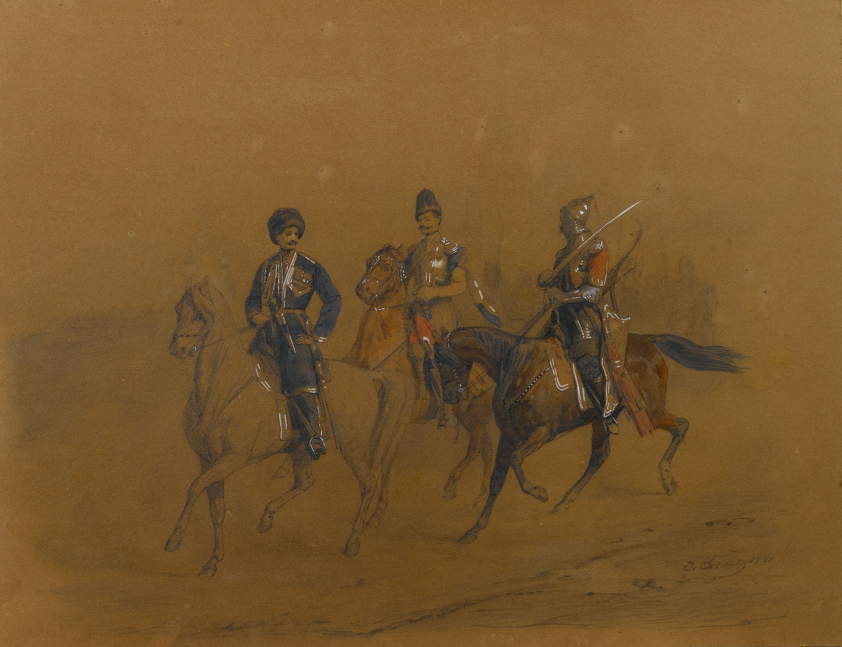 Mounted Cossacks