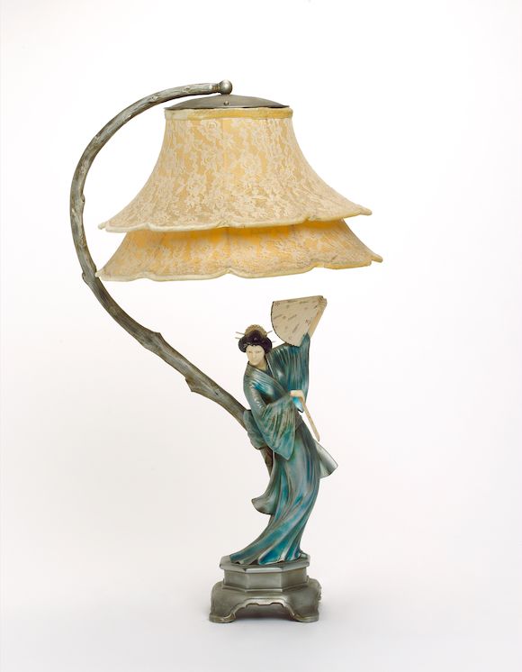 Bonhams Hans Harders a ColdPainted Bronze and Carved Ivory Figural