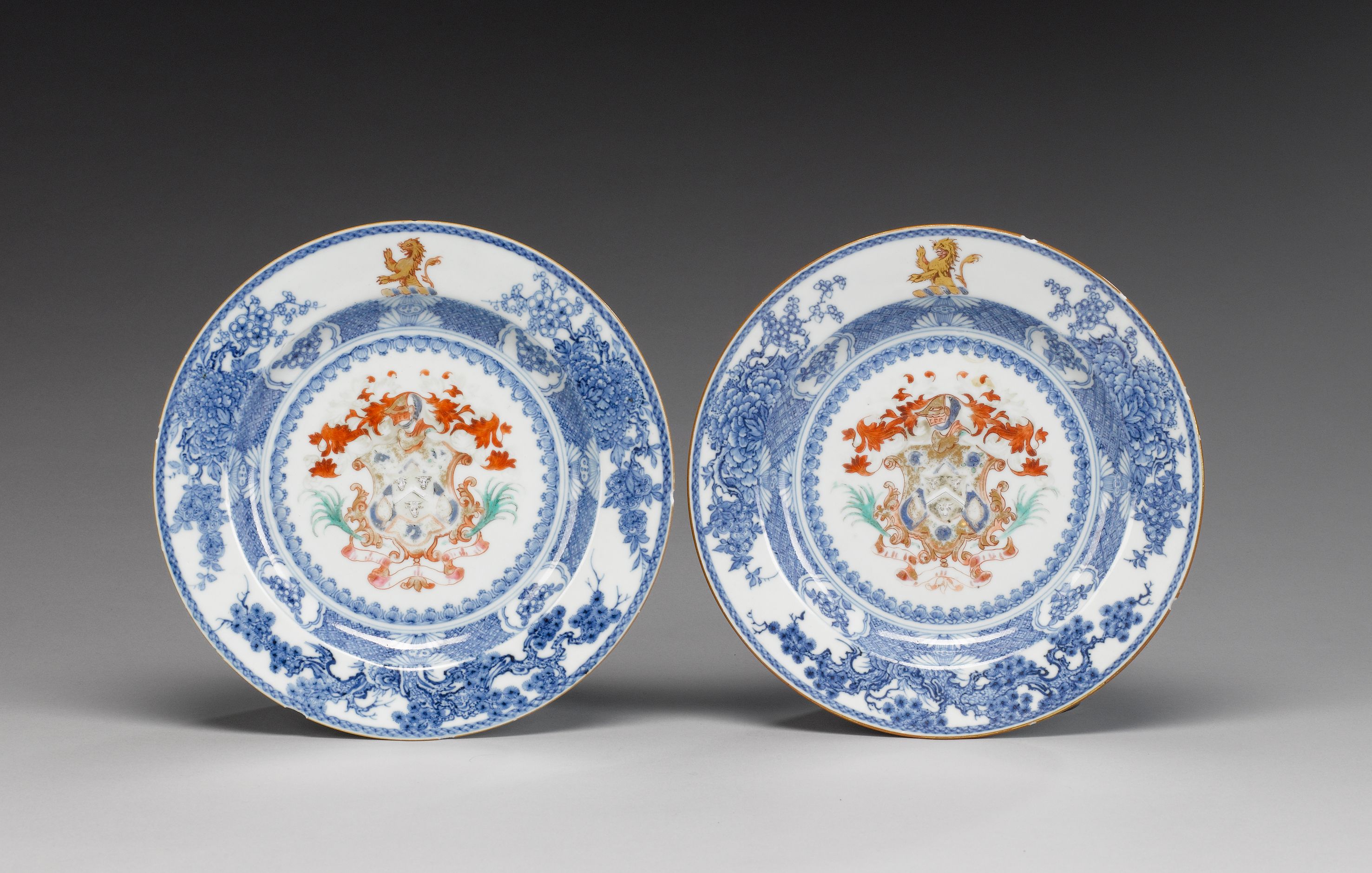 Five Armorial dishes, including: