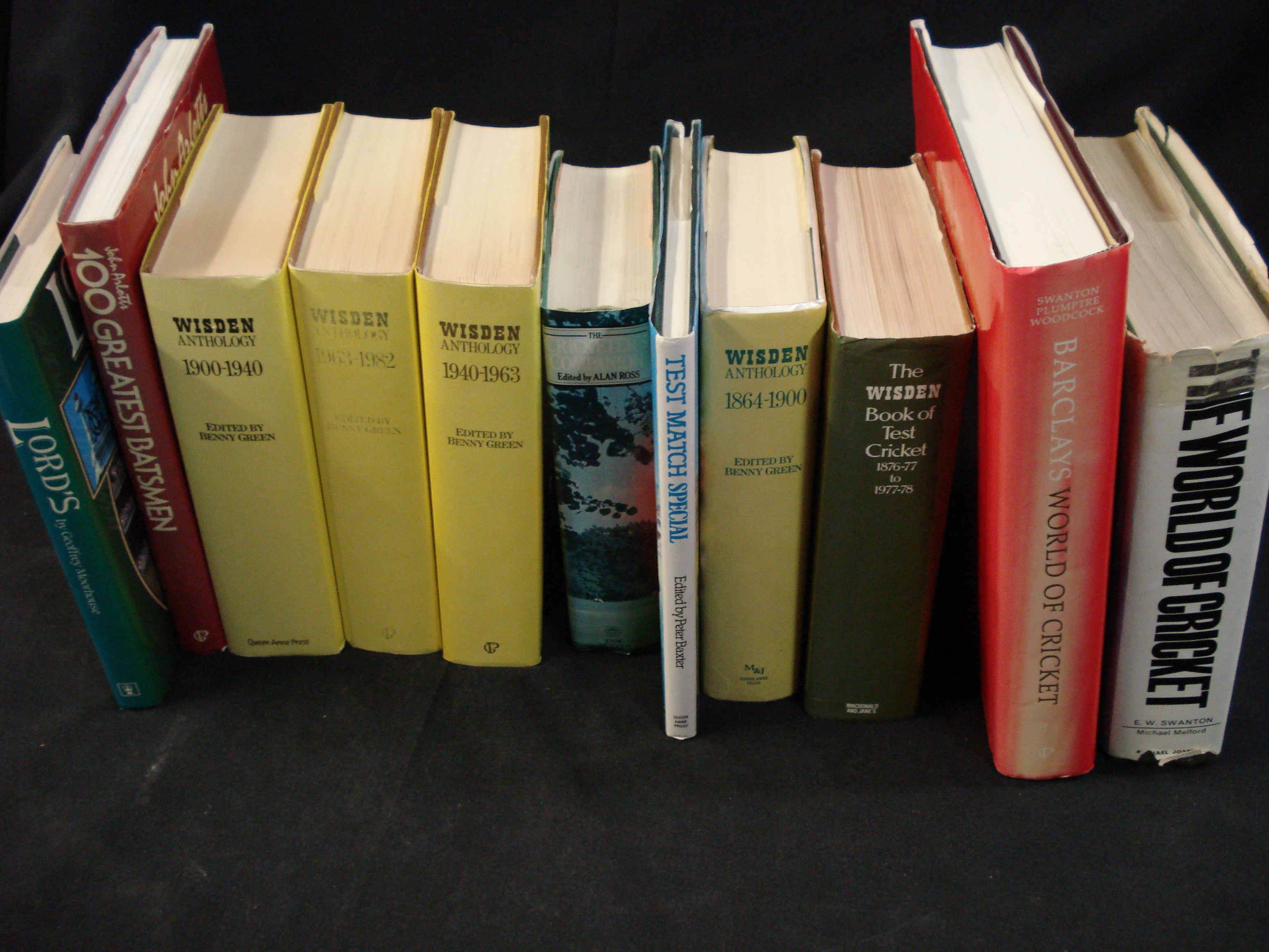Assorted cricket books