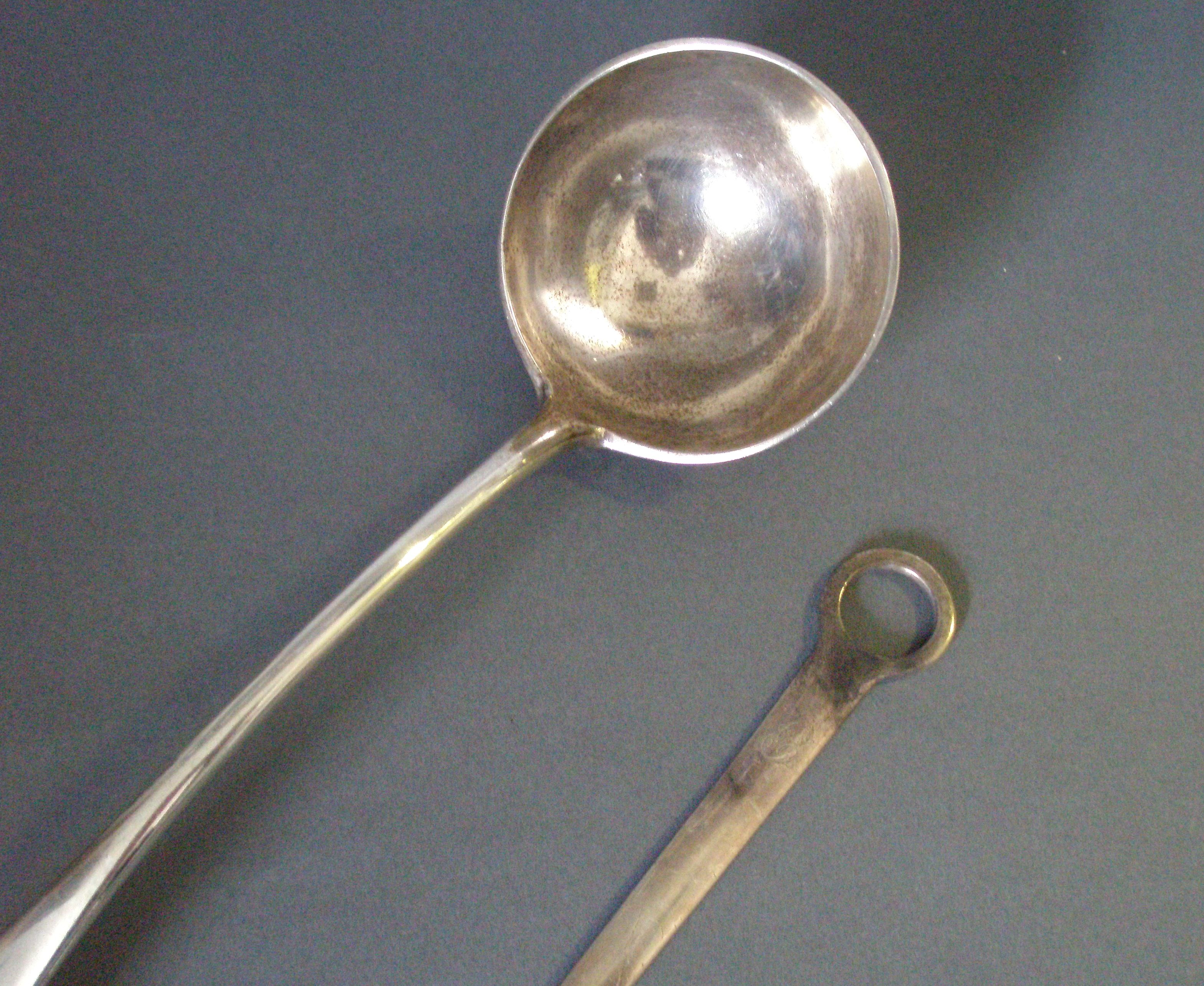 A small quantity of silver flatware, (4)