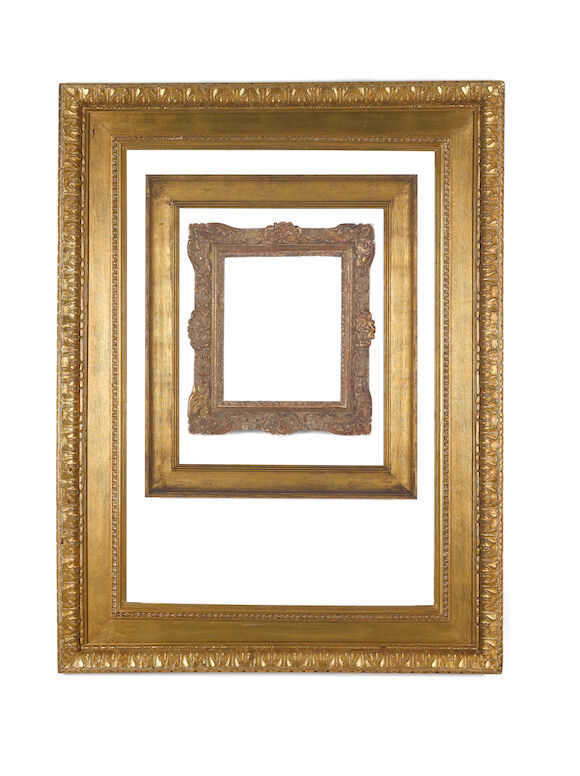 Bonhams : An English 19th Century gilded oak and composition Watts frame