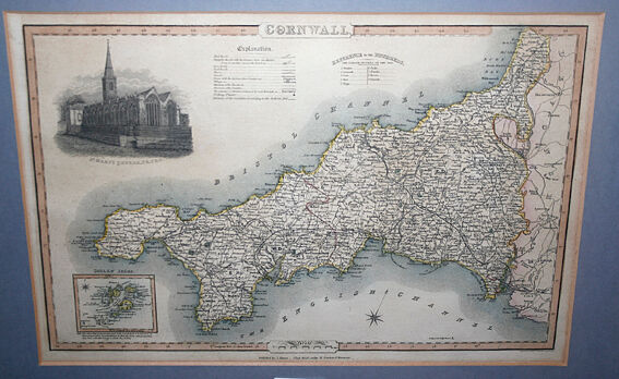 Bonhams : C & J Greenwood `A Map of the County of Cornwall from an ...