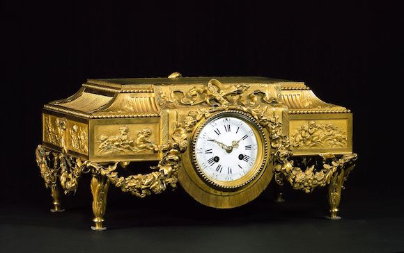 Bonhams : A French Neo-Classical style gilt-bronze stand with integral ...