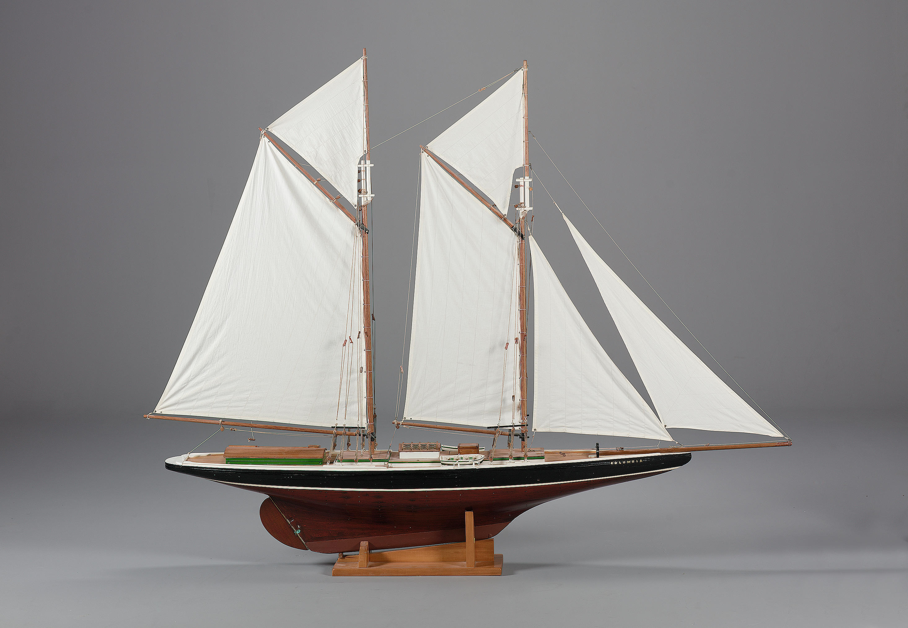 A radio controlled model of the American Grand Banks schooner 