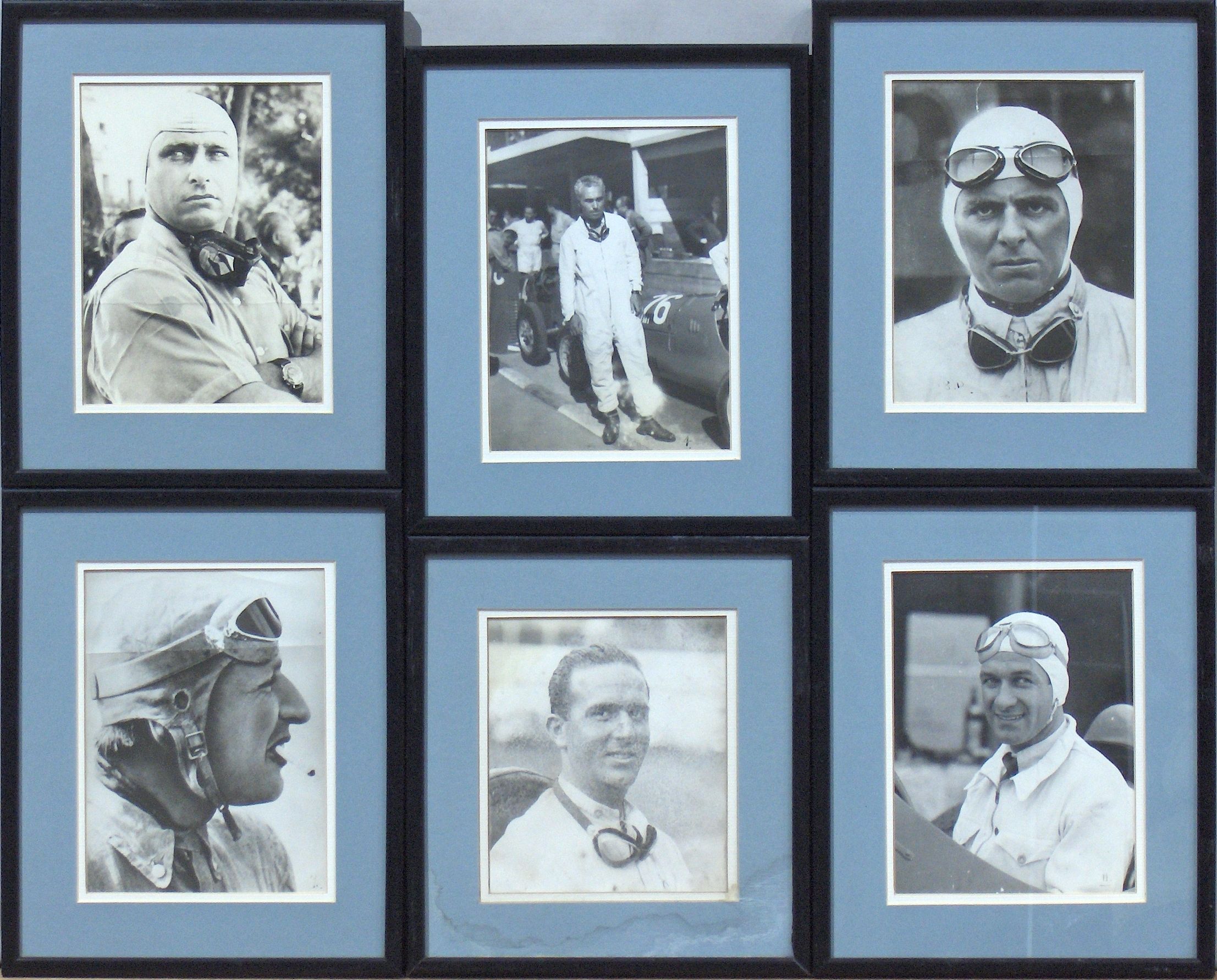 Bonhams Cars : Six portrait photographs of racing drivers,